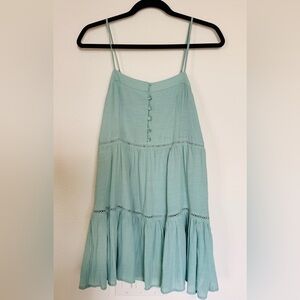 Love Tree babydoll tiered dress mint / teal color